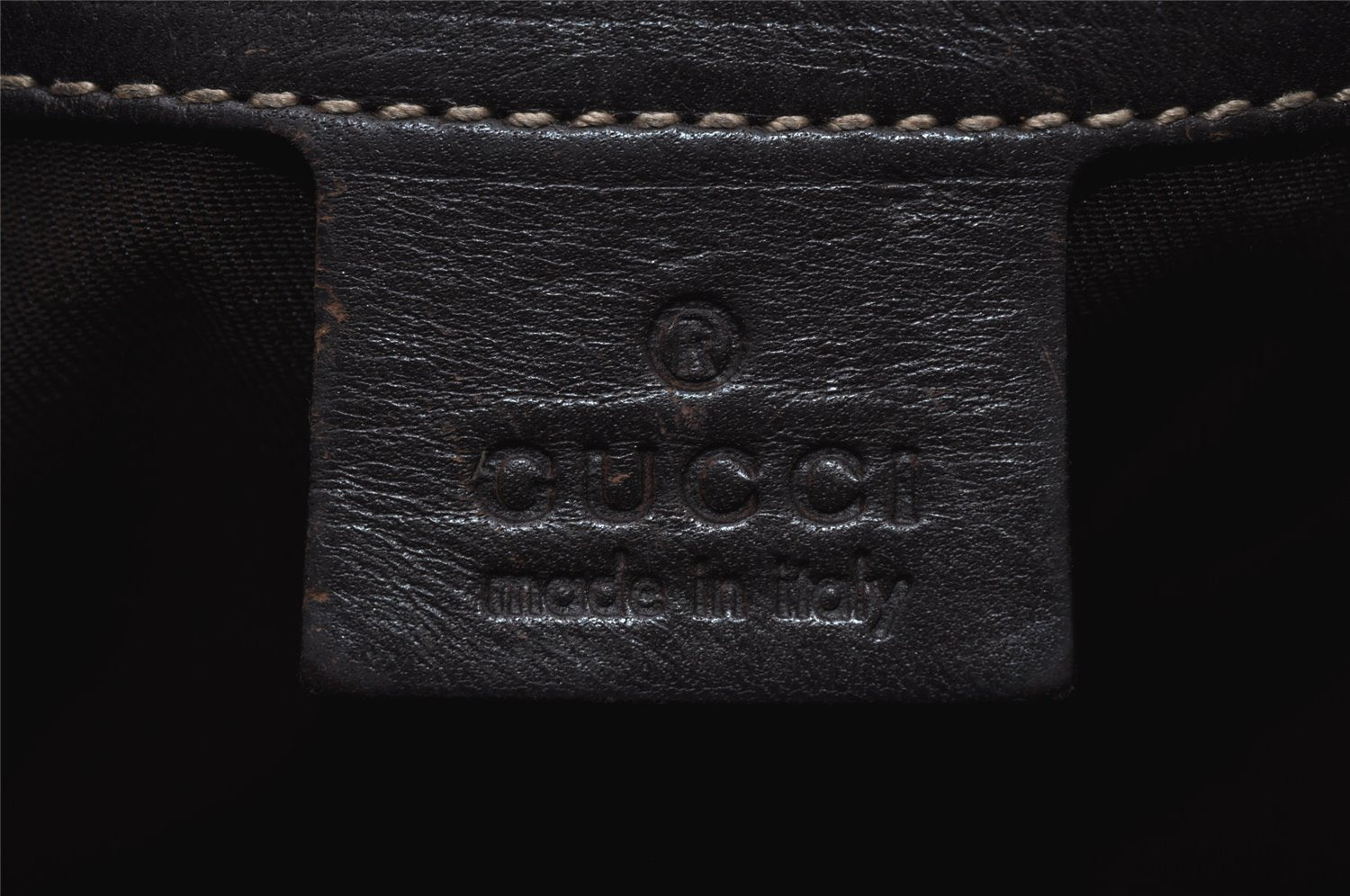 Authentic GUCCI Shoulder Cross Body Bag Purse GG PVC Leather 223666 Brown 3933I