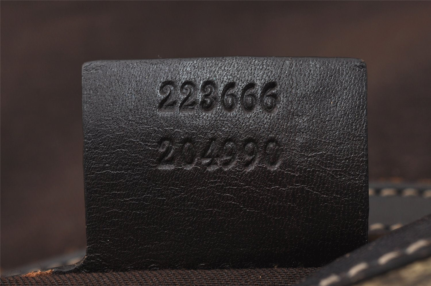 Authentic GUCCI Shoulder Cross Body Bag Purse GG PVC Leather 223666 Brown 3933I