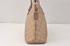 Authentic GUCCI Vintage 2Way Shoulder Tote Bag GG PVC Leather 353440 Beige 3933K