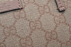 Authentic GUCCI Vintage 2Way Shoulder Tote Bag GG PVC Leather 353440 Beige 3933K