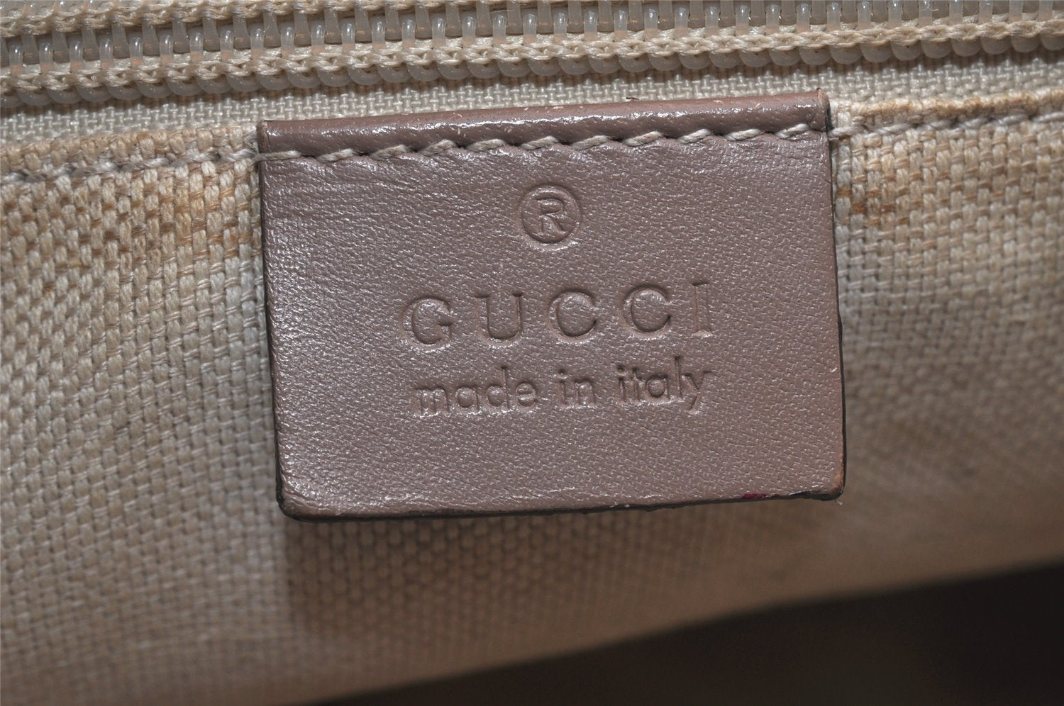 Authentic GUCCI Vintage 2Way Shoulder Tote Bag GG PVC Leather 353440 Beige 3933K