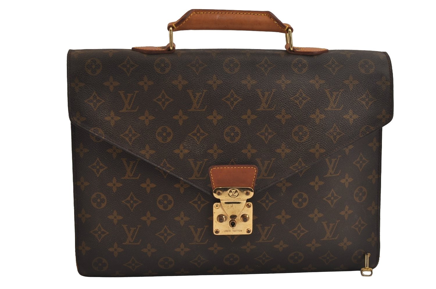 Authentic Louis Vuitton Monogram Serviette Conseiller Briefcase M53331 LV 3934J