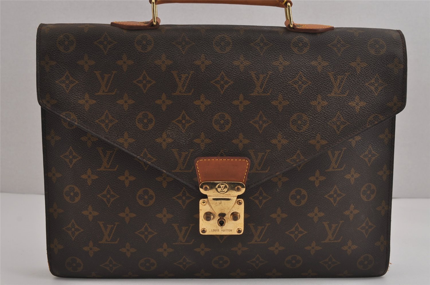 Authentic Louis Vuitton Monogram Serviette Conseiller Briefcase M53331 LV 3934J