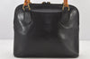 Authentic GUCCI Bamboo 2Way Shoulder Hand Bag Purse Leather Black Junk 3934K