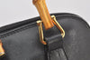 Authentic GUCCI Bamboo 2Way Shoulder Hand Bag Purse Leather Black Junk 3934K