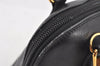 Authentic GUCCI Bamboo 2Way Shoulder Hand Bag Purse Leather Black Junk 3934K