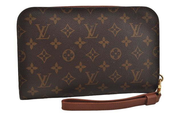 Authentic Louis Vuitton Monogram Orsay Clutch Hand Bag Purse M51790 LV 3935J