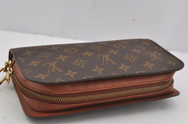 Authentic Louis Vuitton Monogram Orsay Clutch Hand Bag Purse M51790 LV 3935J