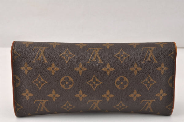 Authentic Louis Vuitton Monogram Pochette Twin GM Shoulder Bag M51852 LV 3935K