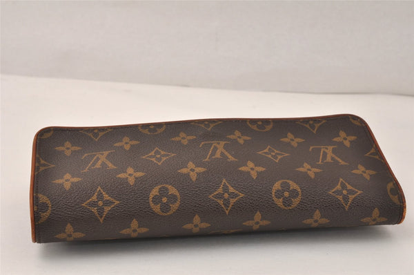 Authentic Louis Vuitton Monogram Pochette Twin GM Shoulder Bag M51852 LV 3935K