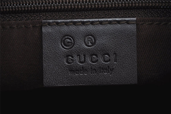Authentic GUCCI Vintage Shoulder Hand Bag GG Canvas Leather 105649 Brown 3937I