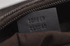 Authentic GUCCI Vintage Shoulder Hand Bag GG Canvas Leather 105649 Brown 3937I