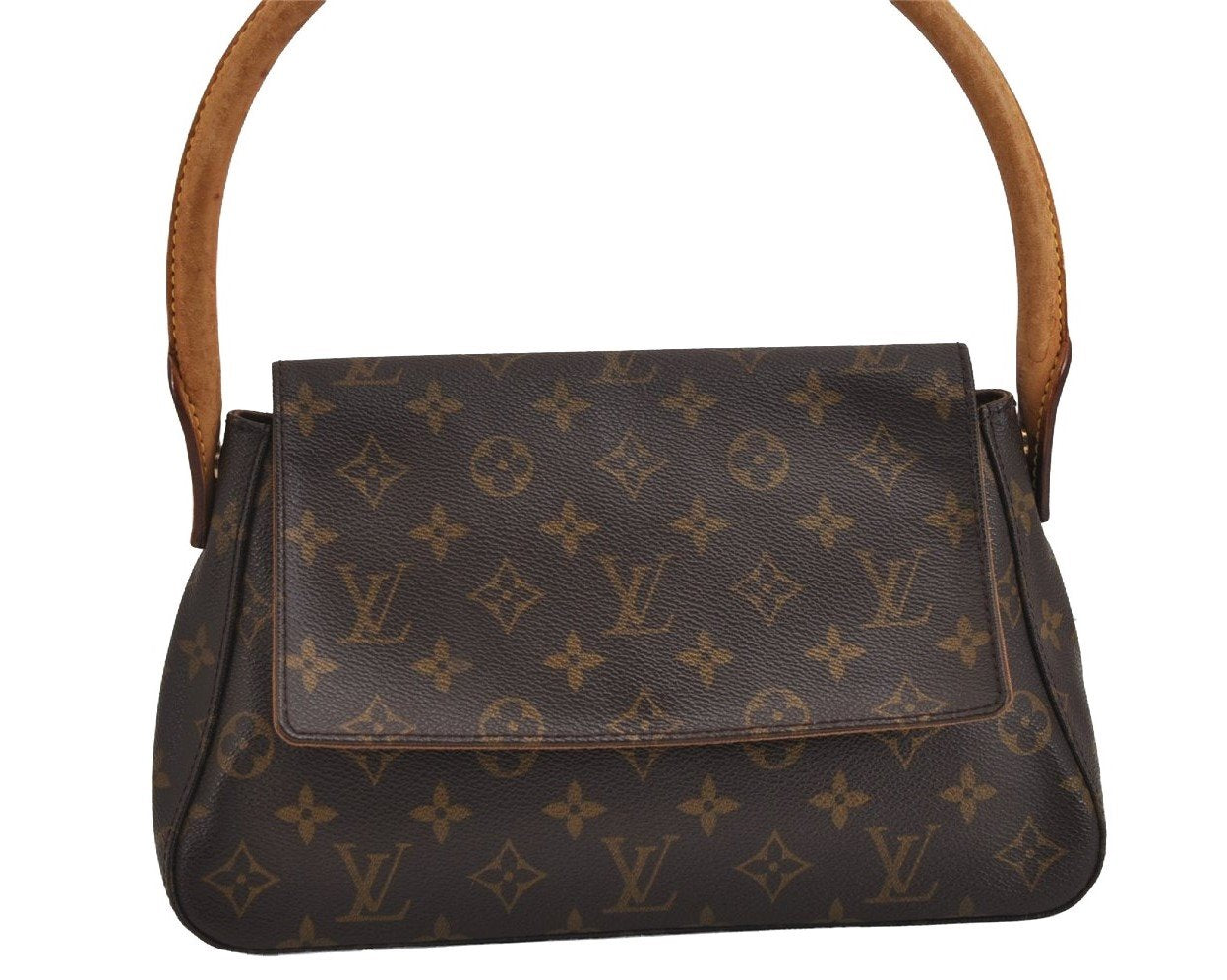 Authentic Louis Vuitton Monogram Mini Looping Shoulder Hand Bag M51147 LV 3937J
