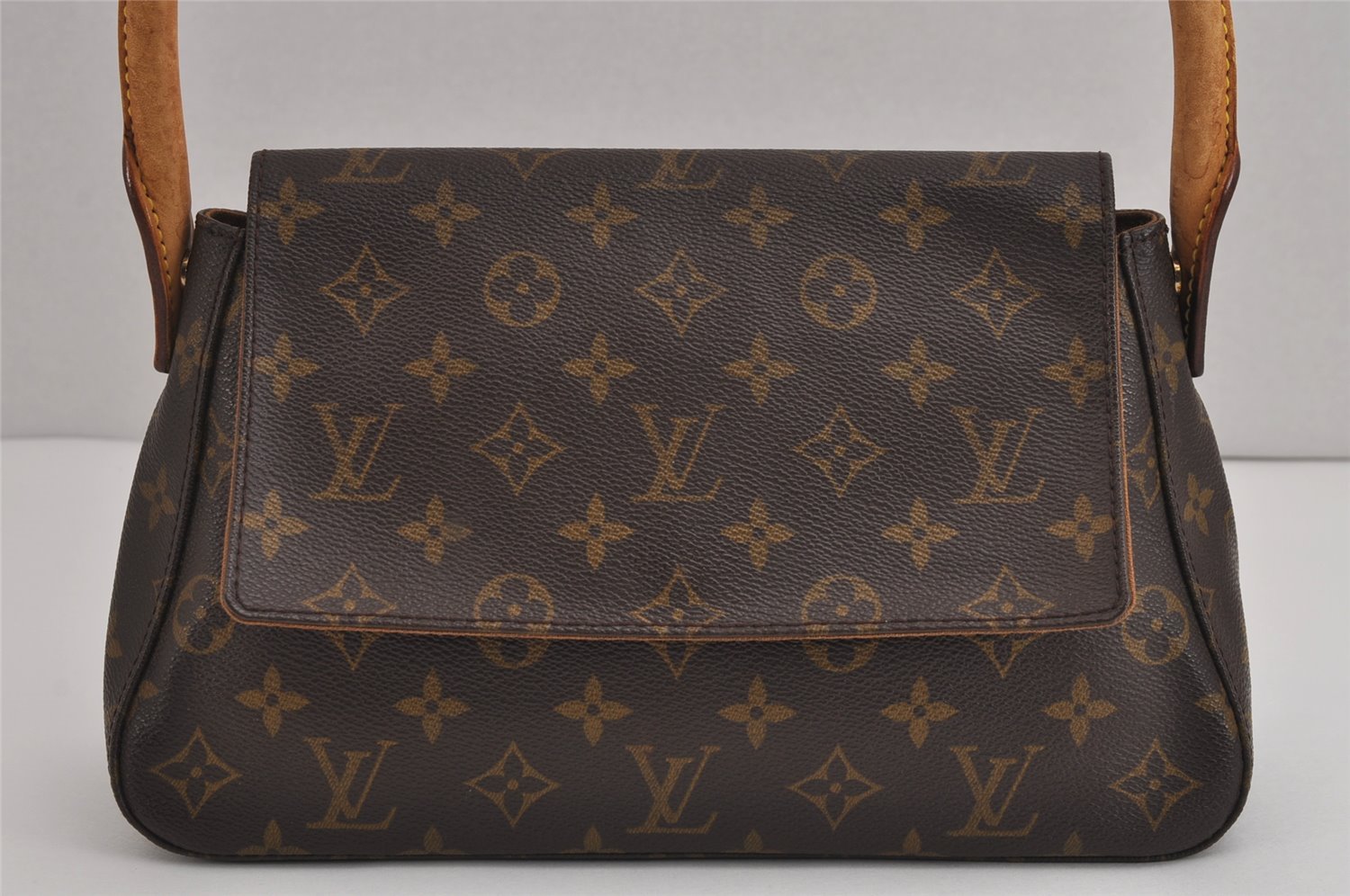 Authentic Louis Vuitton Monogram Mini Looping Shoulder Hand Bag M51147 LV 3937J