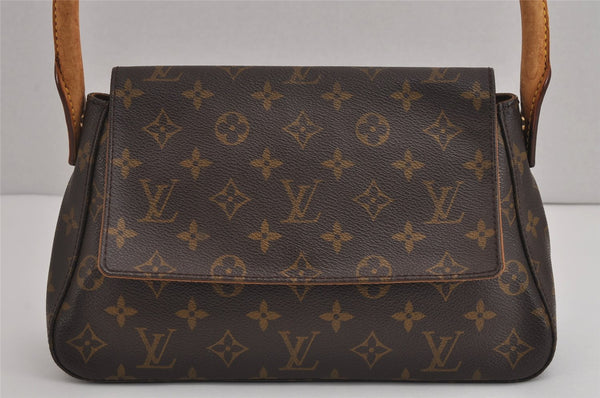 Authentic Louis Vuitton Monogram Mini Looping Shoulder Hand Bag M51147 LV 3937J