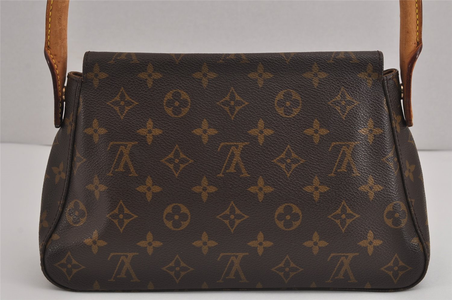 Authentic Louis Vuitton Monogram Mini Looping Shoulder Hand Bag M51147 LV 3937J