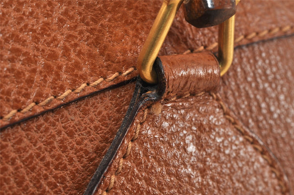 Authentic GUCCI Bamboo 2way Hand Shoulder Bag Leather Brown Junk 3937K