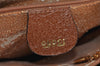 Authentic GUCCI Bamboo 2way Hand Shoulder Bag Leather Brown Junk 3937K