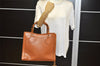 Authentic GUCCI Bamboo 2way Hand Shoulder Bag Leather Brown Junk 3937K