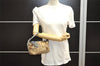 Authentic COACH Signature Shoulder Hand Bag Purse Canvas Leather Brown 3938I