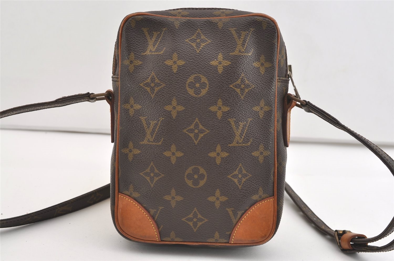 Authentic Louis Vuitton Monogram Danube Shoulder Cross Body Bag M45266 LV 3938J
