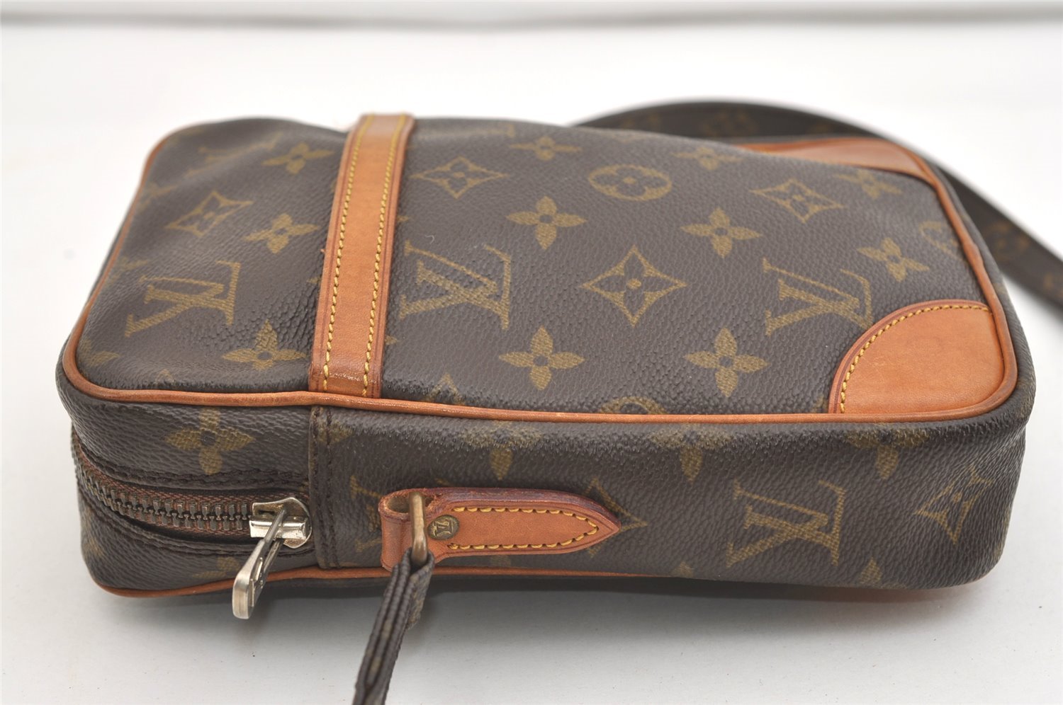 Authentic Louis Vuitton Monogram Danube Shoulder Cross Body Bag M45266 LV 3938J