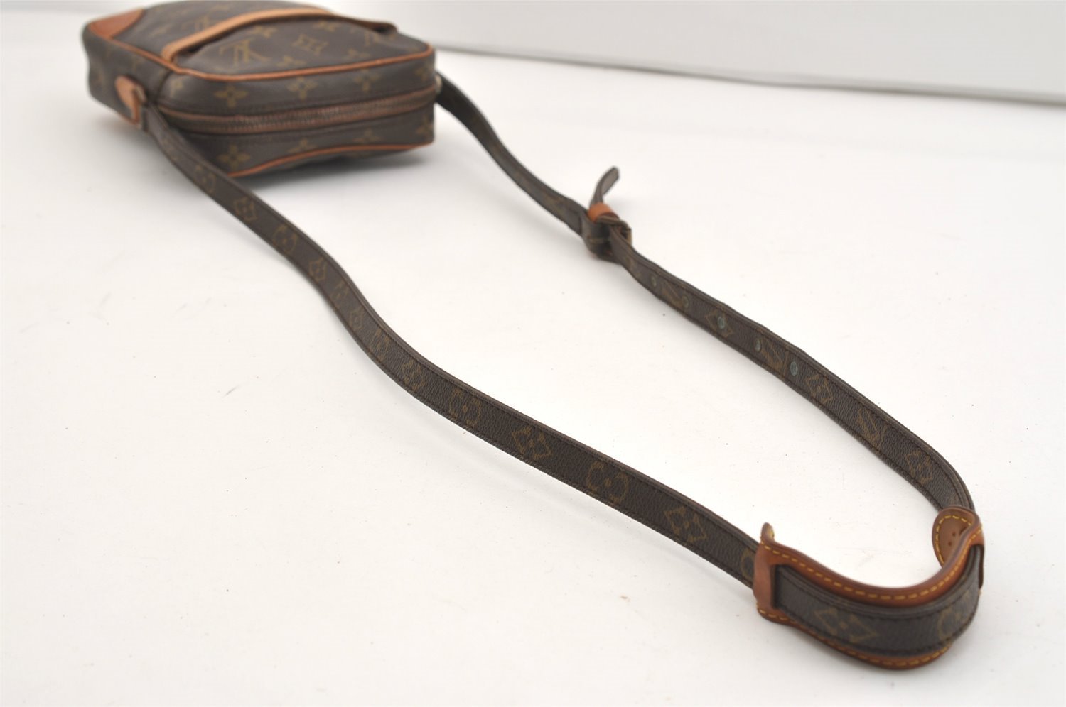 Authentic Louis Vuitton Monogram Danube Shoulder Cross Body Bag M45266 LV 3938J