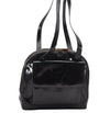 Authentic GUCCI Vintage Bamboo Shoulder Hand Bag Leather Black 3938K