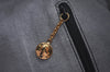 Authentic GUCCI Vintage Bamboo Shoulder Hand Bag Leather Black 3938K