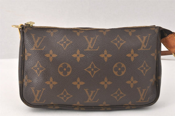 Authentic Louis Vuitton Monogram Pochette Accessoires Pouch M51980 LV 3939K