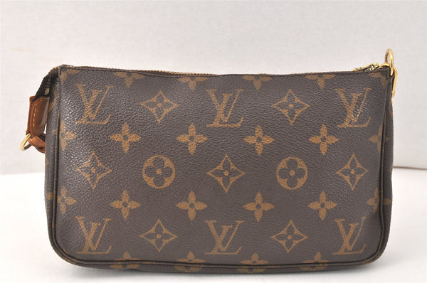 Authentic Louis Vuitton Monogram Pochette Accessoires Pouch M51980 LV 3939K