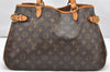 Authentic Louis Vuitton Monogram Batignolles Horizontal Tote Bag M51154 LV 3940K