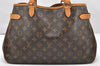 Authentic Louis Vuitton Monogram Batignolles Horizontal Tote Bag M51154 LV 3940K