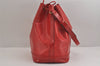 Authentic Louis Vuitton Epi Noe Shoulder Drawstring Bag Red M44007 LV 3941J
