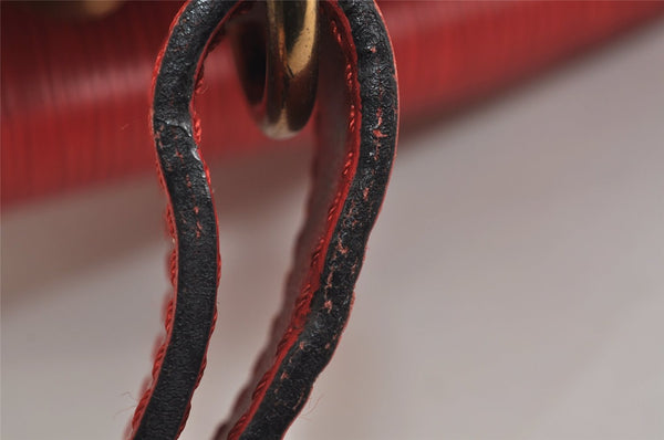 Authentic Louis Vuitton Epi Noe Shoulder Drawstring Bag Red M44007 LV 3941J