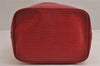 Authentic Louis Vuitton Epi Noe Shoulder Drawstring Bag Red M44007 LV 3941J
