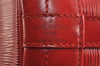 Authentic Louis Vuitton Epi Noe Shoulder Drawstring Bag Red M44007 LV 3941J