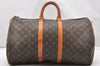 Authentic Louis Vuitton Monogram Keepall 50 Travel Boston Bag M41426 LV 3941K