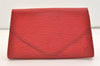Authentic Louis Vuitton Epi Arts Deco PM Clutch Hand Bag Red M52647 LV 3942J