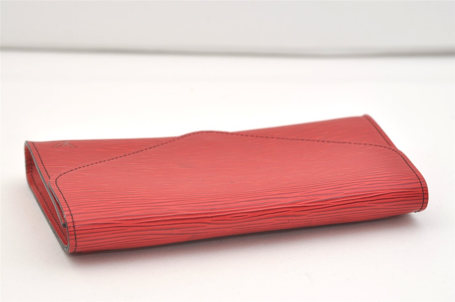 Authentic Louis Vuitton Epi Arts Deco PM Clutch Hand Bag Red M52647 LV 3942J