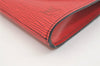 Authentic Louis Vuitton Epi Arts Deco PM Clutch Hand Bag Red M52647 LV 3942J