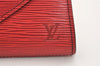 Authentic Louis Vuitton Epi Arts Deco PM Clutch Hand Bag Red M52647 LV 3942J