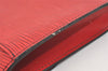 Authentic Louis Vuitton Epi Arts Deco PM Clutch Hand Bag Red M52647 LV 3942J