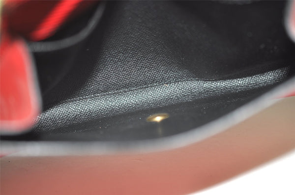 Authentic Louis Vuitton Epi Arts Deco PM Clutch Hand Bag Red M52647 LV 3942J