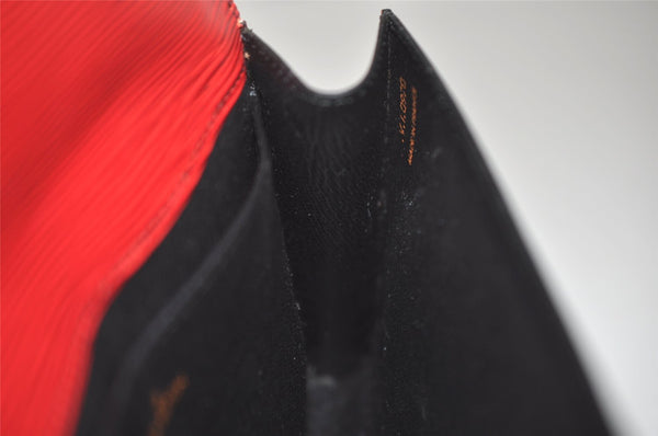 Authentic Louis Vuitton Epi Arts Deco PM Clutch Hand Bag Red M52647 LV 3942J