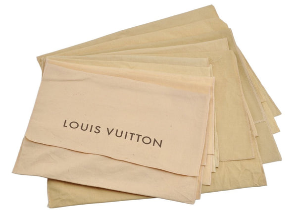 Authentic Louis Vuitton Dust Bag 10 Set Cotton Beige 17.7x13.8x0.4 LV 3943J