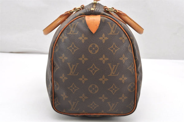 Authentic Louis Vuitton Monogram Speedy 30 Hand Boston Bag M41526 LV 3943K