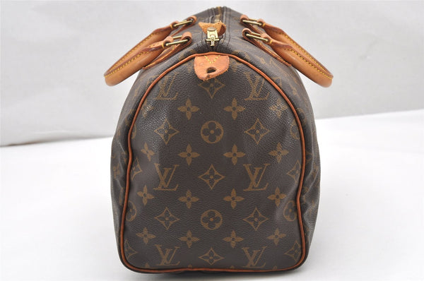 Authentic Louis Vuitton Monogram Speedy 30 Hand Boston Bag M41526 LV 3943K