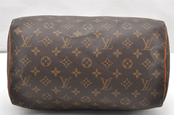 Authentic Louis Vuitton Monogram Speedy 30 Hand Boston Bag M41526 LV 3943K