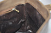 Authentic MARIO VALENTINO V Logo Shoulder Tote Bag Purse PVC Leather Brown 3944K